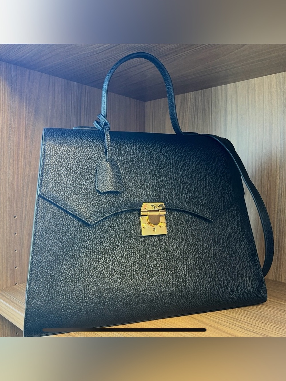 MARK CROSS Maddie (Black w/GHW & Red Interior)
